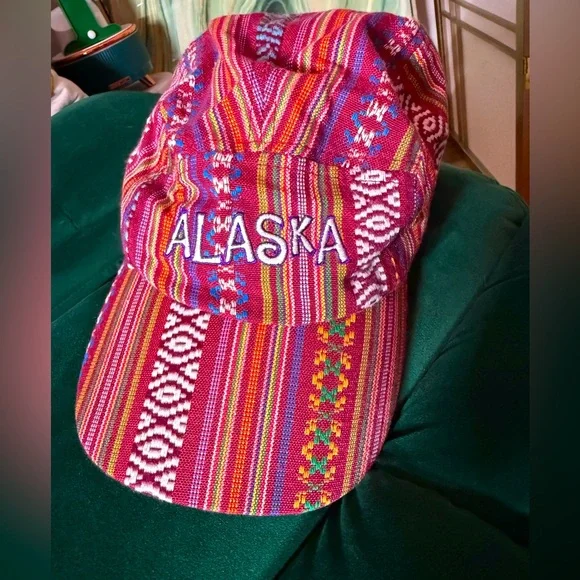 Colorful Alaska Patterned Cap - Picture 1 of 3